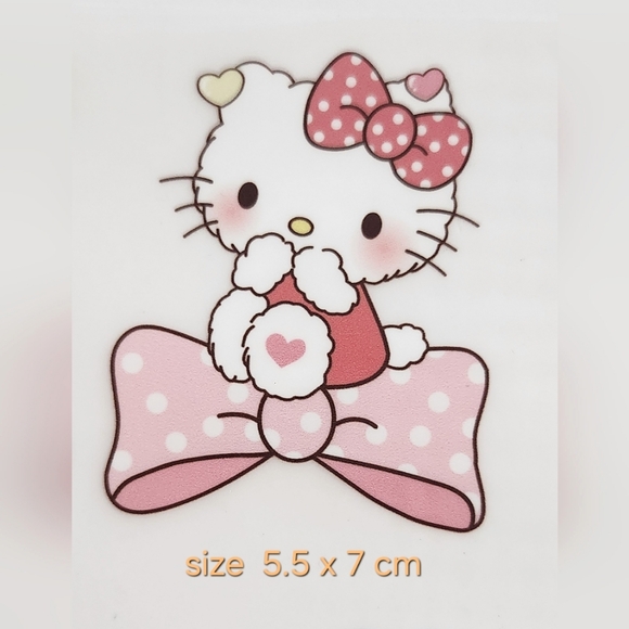 3/$18 Iron on Heat transfer Sanrio Hello Kitty pattern Small size - Picture 5 of 6